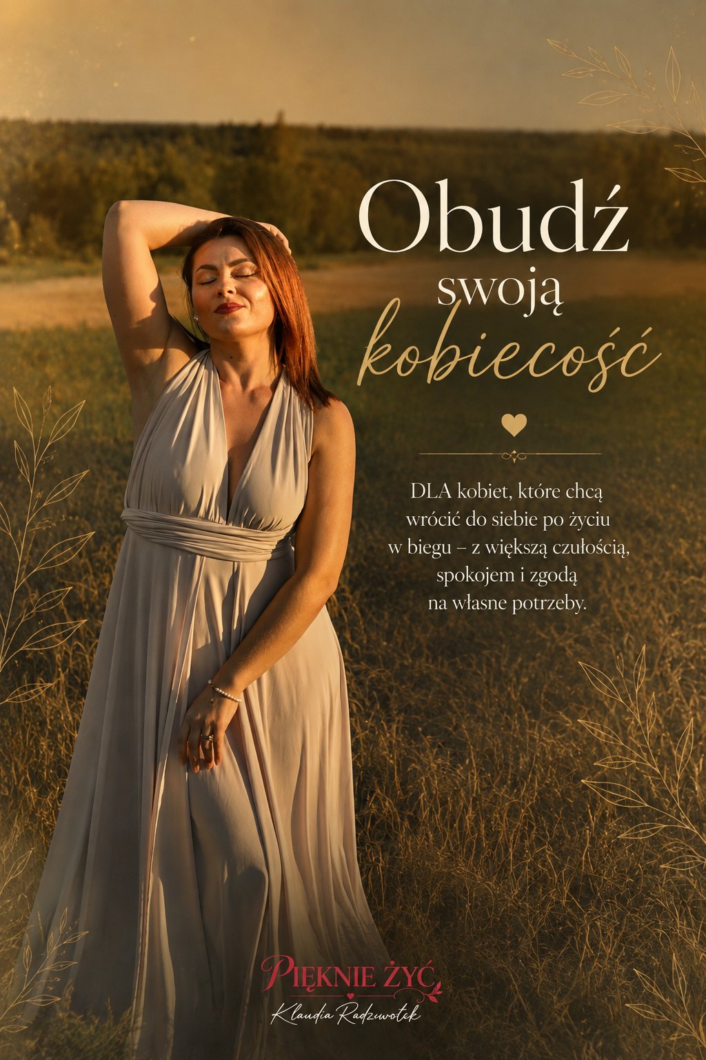 Okładka e-booka „Obudź swoją kobiecość” — Klaudia Radziwołek